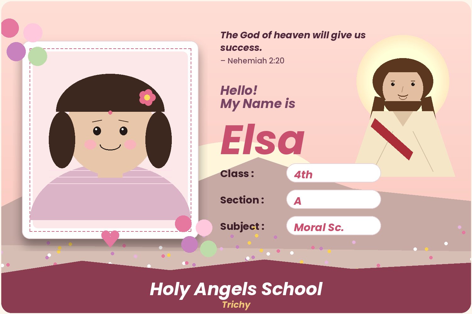 Jesus & Me — Nehemiah 2:20 — sample design